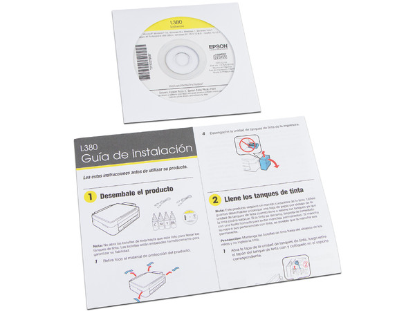 Multifuncional Epson EcoTank L380, Impresora, Copiadora y Escáner, Sistema de Tanques de Tinta, USB.