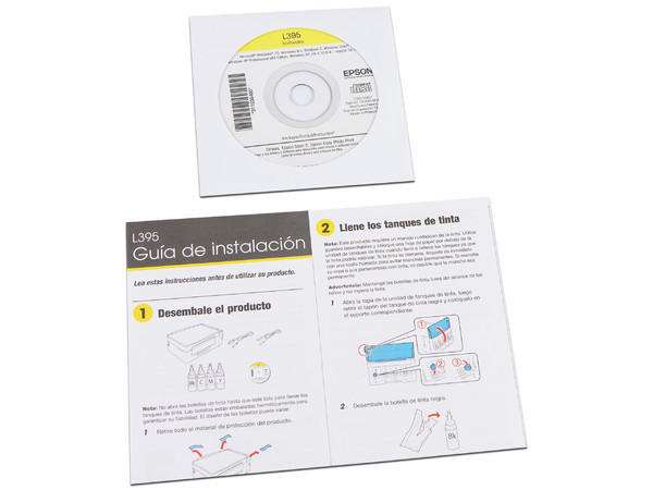 Multifuncional Epson EcoTank L395, Impresora, Copiadora y Escáner, Sistema de Tanques de Tinta, Wi-Fi, USB.