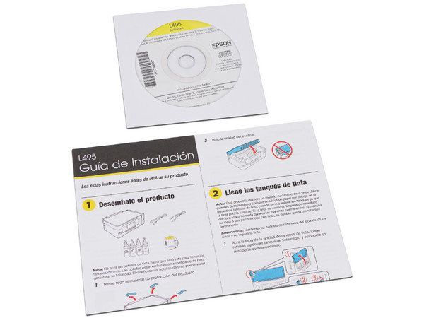Multifuncional Epson EcoTank L495, Impresora, Copiadora y Escáner, con Sistema de Tanques de Tinta, USB, Wi-Fi Direct.
