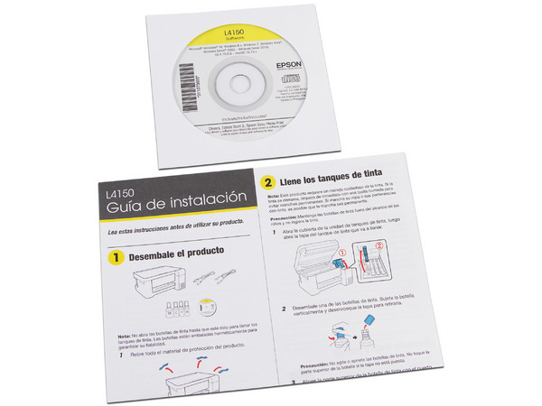 Multifuncional Epson EcoTank L4150, Impresora, Copiadora y Escáner, Sistema de Tanques de Tinta, Wi-Fi, USB.