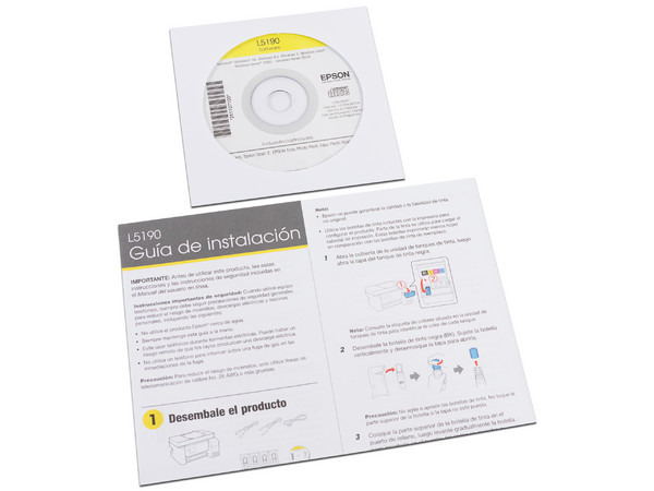 Multifuncional a color Epson EcoTank L5190, Impresora, Copiadora, Escáner y Fax, Sistema de Tanques de Tinta, Wi-Fi, Ethernet, USB.
