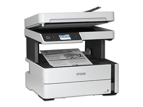 Multifuncional Epson EcoTank M3180, Impresora Monocromática, Copiadora y Escáner, Sistema de tanques de Tinta, Wi-Fi, USB, Ethernet.