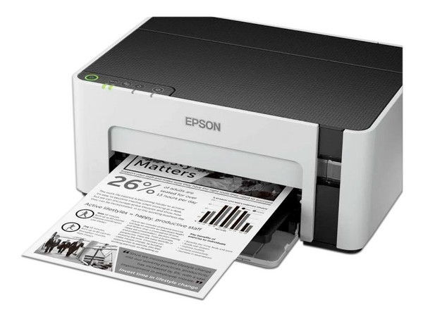 Impresora de inyección Monocromática Epson EcoTank M1120, Sistema de Tanque de Tinta, hasta 1440 x 720 dpi, Wi-Fi, USB.