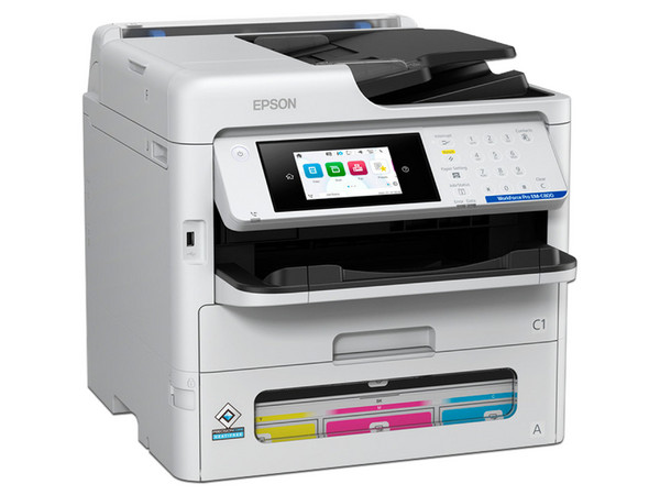 Multifuncional a Color Epson Workforce Pro EM-C800, Inyección de Tinta, Resolución de 4800 x 1200 dpi, Impresión, Copiadora, Escáner, Fax. Color Blanco.