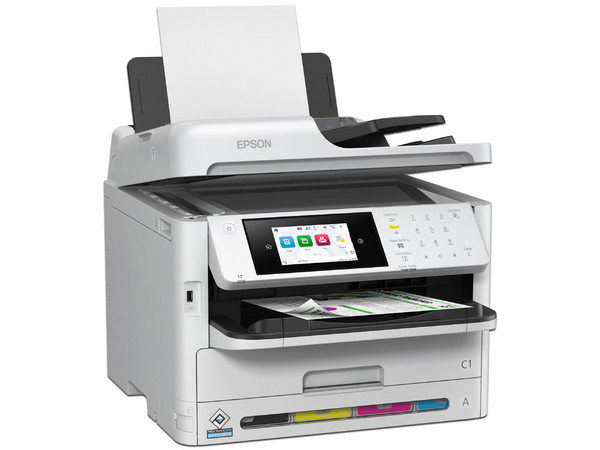 Multifuncional Epson WorkForce Pro WF-C5890, Sistema de Bolsas de Tinta Reemplazables, Impresora, Copiadora y Escáner, Wi-Fi, USB.
