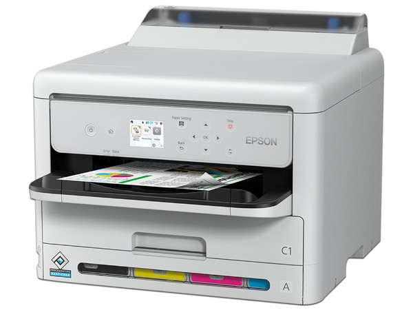 Impresora Epson WorkForce Pro WF-C5390 a Color con Sistema de Bolsas de Tinta Reemplazable, USB, Wi-Fi Direct, Color Blanco.