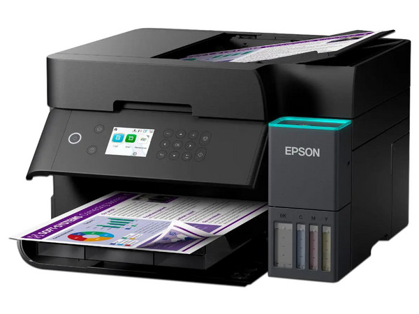 Multifuncional a Color Epson EcoTank L6370, Wi-Fi, Dúplex Automático, 4800x1200 DPI, 18 PPM Negro, 9 PPM Color.