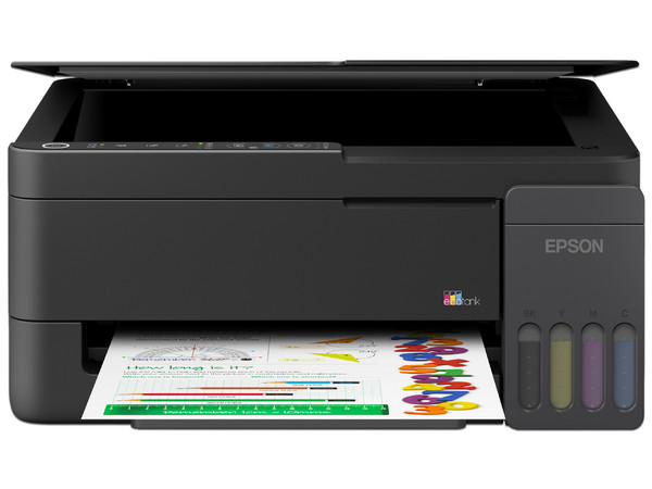 Multifuncional a Color Epson EcoTank L3350, Resolución de Impresión 5760 x 1440 DPI, Impresora, Copiadora, Escáner, Wi-Fi, USB. Color Negro.
