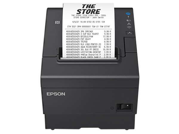 Impresora Térmica de Tickets Epson TM-T88VII de 80mm, 180 dpi, USB, Ethernet. Color Negro.