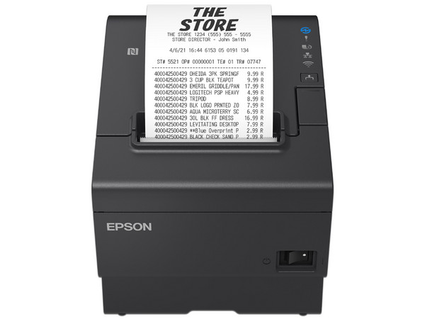 Impresora térmica Epson TM-T88VII-012 para punto de venta, Ethernet, USB.