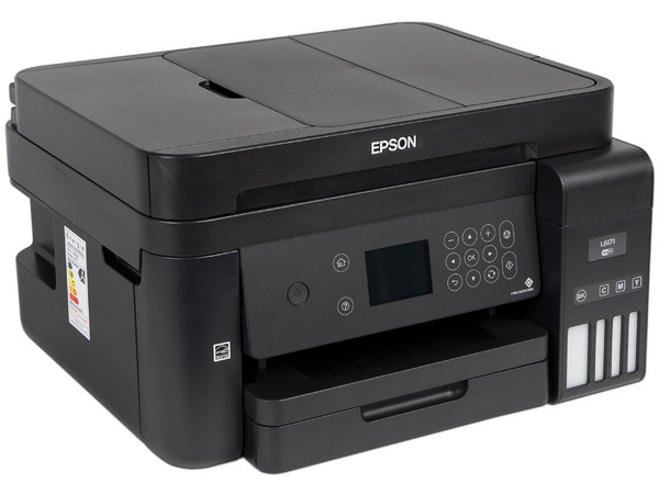 Paquete de dos Multifuncionales de tanque de Tinta a Color Epson EcoTank L6171, Impresora, Copiadora, Escáner, resolución hasta 4800 x 1200 DPI, Wi-Fi, Ethernet, USB. 