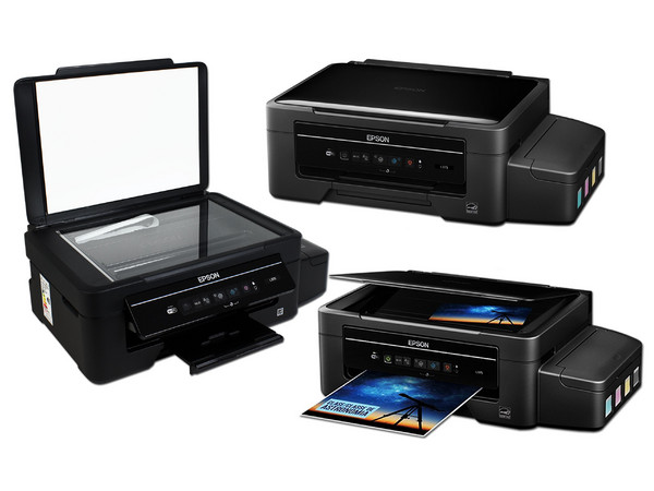 Paquete de 3 Multifuncionales Epson EcoTank L375, Impresora, Copiadora y Escáner. Sistema de Tanques de Tinta, Wi-Fi, USB.
