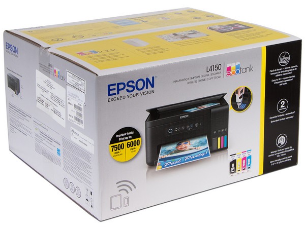 Paquete de 3 Multifuncionales Epson EcoTank L4150, Impresora, Copiadora y Escáner, Sistema de Tanques de Tinta, Wi-Fi, USB.