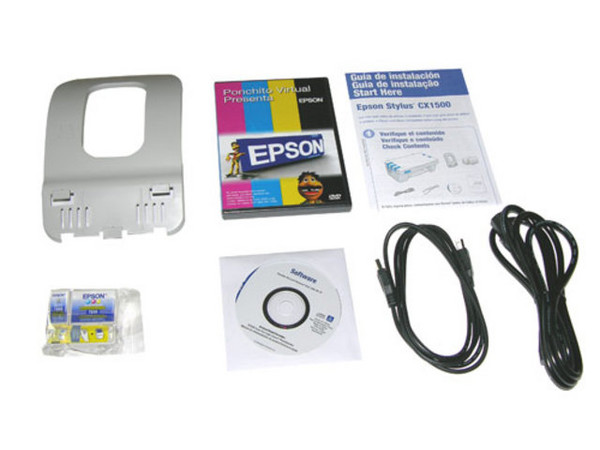 Multifuncional Epson Stylus CX1500 Impresora, Copiadora y Scanner, Resolución hasta 2880 x 720 dpi.