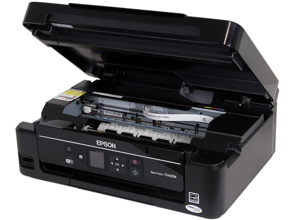 Multifuncional Epson Stylus TX430W, Impresora, Copiadora y Escáner, Resolución hasta 5760 x 1440 dpi, Wi-Fi 802.11b/g/n, Pantalla de 1.44