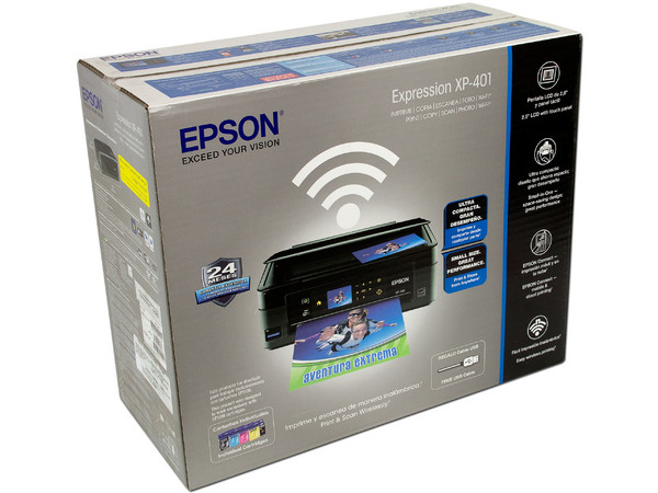 Multifuncional Epson Expression XP-401, Impresora, Copiadora y Escáner, Resolución hasta 5760 x 1440 dpi, Wi-Fi.