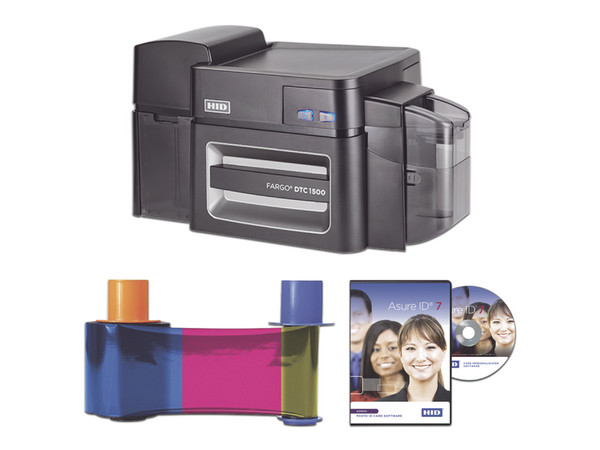 Kit de Impresora Profesional HID de Doble Cara, borrado información, marca de agua, incluye Ribbon y Software.