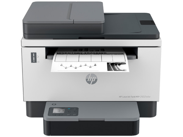 Multifuncional Láser Monocromática HP LaserJet Tank MFP 2602sdw con Sistema de Tanque de Tóner, Impresora, Copiadora y Escáner, Wi-Fi, Ethernet, USB.