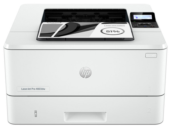 Impresora Láser Monocromática HP LaserJet Pro 4003dw, hasta 42 ppm, Resolución de 1200 x 1200 dpi, Wi-Fi, Bluetooth, Ethernet, USB. Color Blanco.