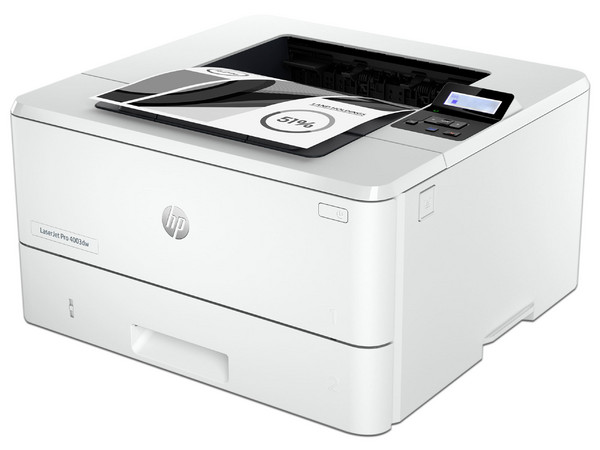 Impresora Láser Monocromática HP LaserJet Pro 4003dw, hasta 42 ppm, Resolución de 1200 x 1200 dpi, Wi-Fi, Bluetooth, Ethernet, USB. Color Blanco.
