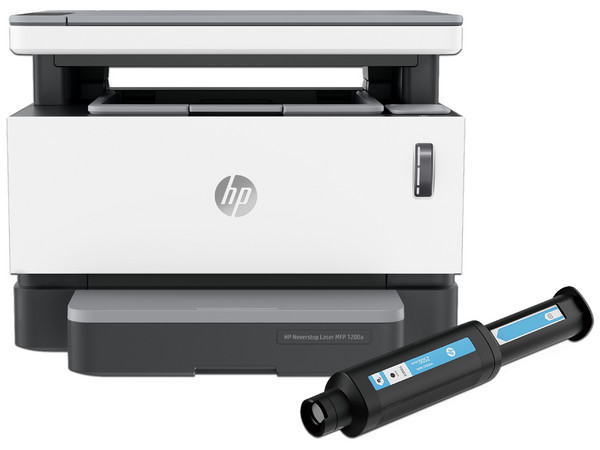 Multifuncional Láser HP NeverStop 1200A con Sistema de Tanque de Toner, Impresora Láser Monocromática, Escáner y Copiadora, 600 x 600 dpi.