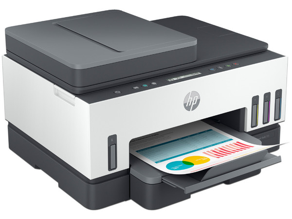 Multifuncional HP Smart Tank 750 con Sistema de Tanques de Tinta, Impresora, Copiadora y Escáner, Wi-Fi, USB.