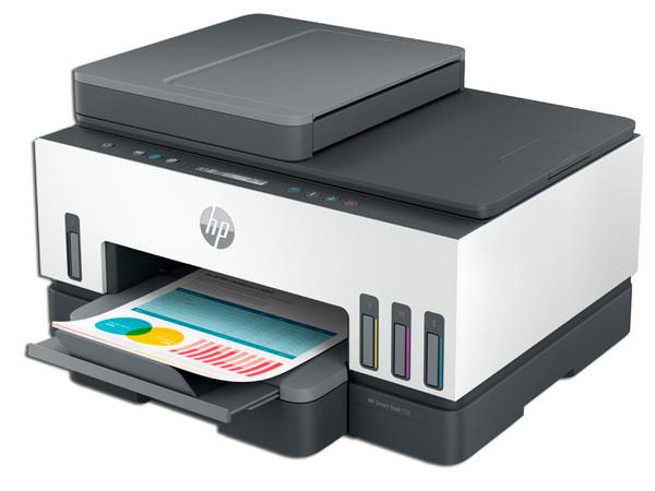 Multifuncional HP Smart Tank 750 con Sistema de Tanques de Tinta, Impresora, Copiadora y Escáner, Wi-Fi, USB.