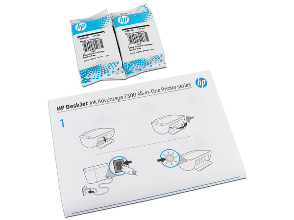 Multifuncional de Inyección de Tinta a Color HP DeskJet Ink Advantage 2374, Impresora, Copiadora y Escáner, USB.