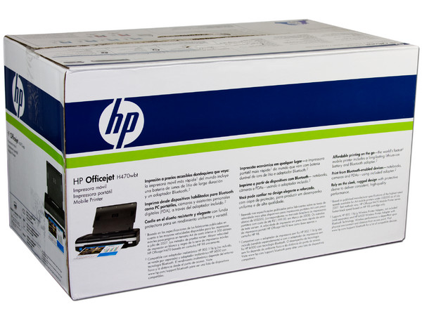 Impresora de Inyección a Color Portátil HP Officejet H470wbt con Bluetooth y lector de memorias.