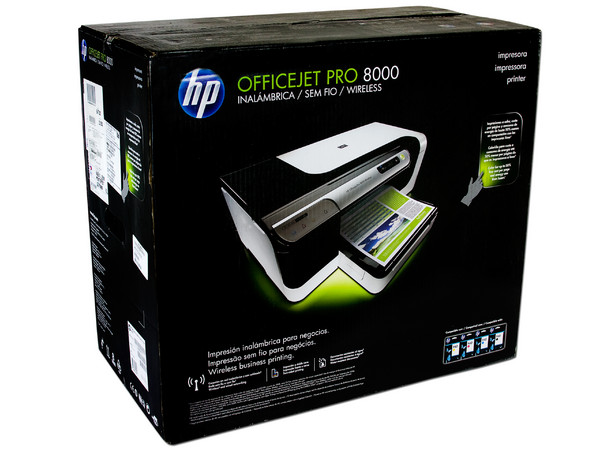 Impresora de Inyección a Color HP Officejet Pro 8000 Inalámbrica hasta 4800x1200 ppp, 35 ppm