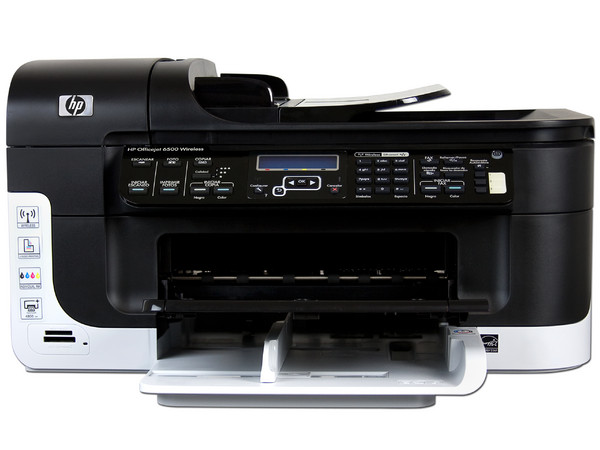 Multifuncional HP Officejet 6500WL incluye Wi-Fi 802.11b/g, Impresora, Copiadora, Escáner y Fax.