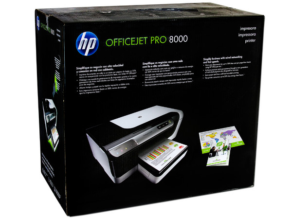 Impresora de Inyección a Color HP Officejet Pro 8000 hasta 4800x1200 ppp, 35 ppm