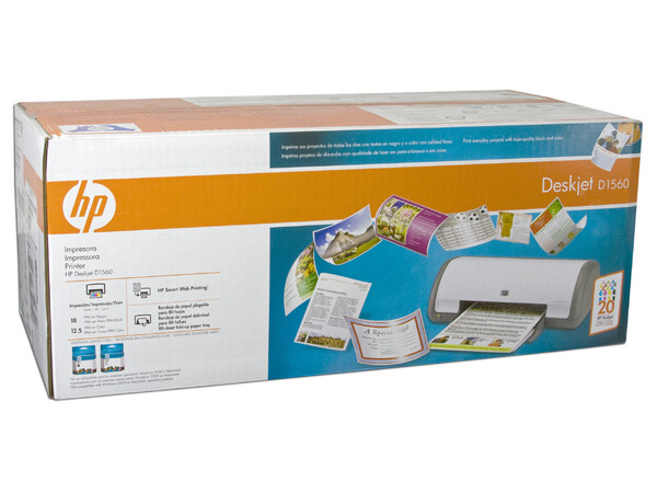 Impresora de Inyección a Color HP Deskjet D1560, Resolución hasta 4800 x 1200 dpi.