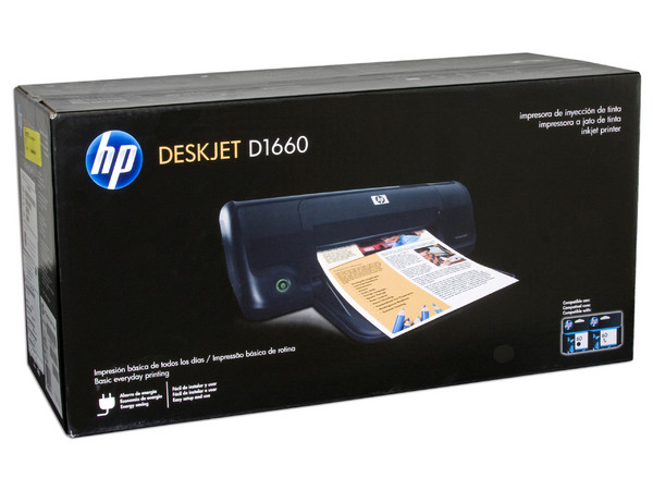Impresora de Inyección a Color HP Deskjet D1660, Resolución hasta 4800 x 1200 dpi