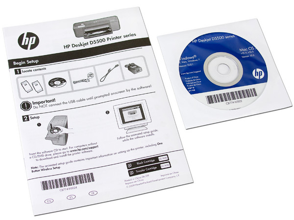 Impresora de Inyección a Color HP Deskjet D5560, resolución hasta 4,800 x 1,200 ppp. Wifi 802.11b/g integrada. 