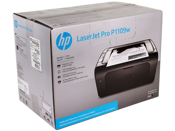 Impresora Láser HP Laserjet Pro P1109w, hasta 18ppm, 600 x 600 dpi, Wi-Fi, USB.