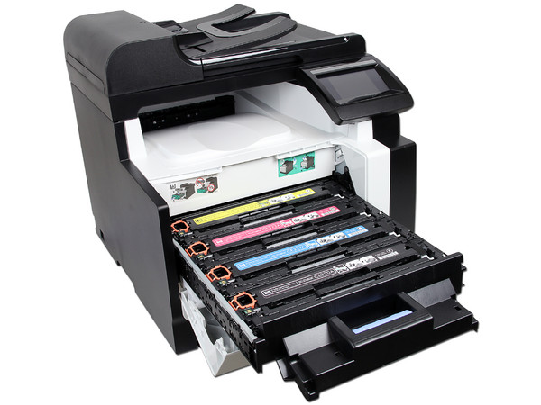 Multifuncional HP LaserJet Pro CM1415fnw: Impresora Láser a Color, Copiadora, Escáner y Fax,  Pantalla Touch de 3.5