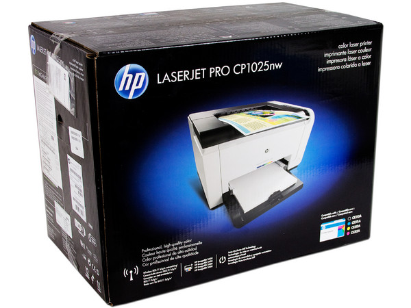 Impresora  Láser a Color HP LaserJet Pro CP1025nw, hasta 16ppm, 600x600dpi, Wi-Fi, Ethernet, USB.