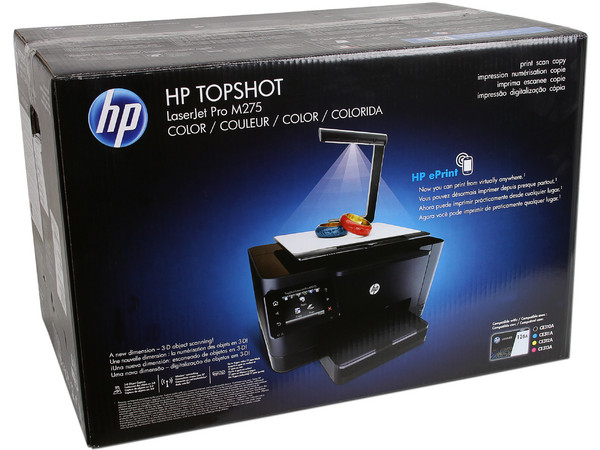 Multifuncional HP TopShot LaserJet Pro M275 MFP: Impresora Láser a Color, Copiadora y Escáner, Pantalla Touch de 3.5