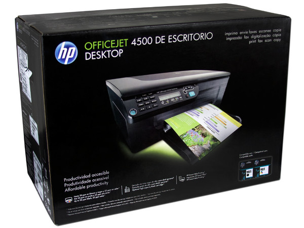 Multifuncional HP Officejet 4500, Impresora, Copiadora, Escáner y fax