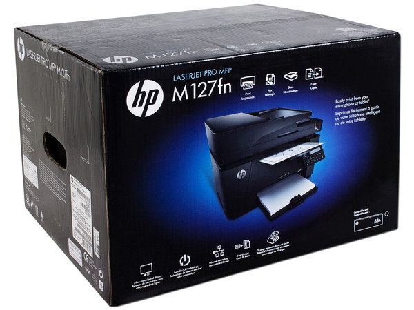 Multifuncional HP LaserJet Pro M127fn: Impresora Láser Monocromática, Copiadora, Escáner y Fax, Ethernet, USB.