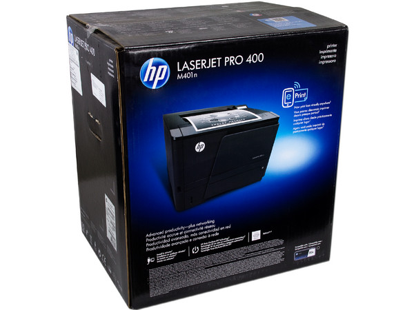 Impresora Láser HP LaserJet Pro 400 M401n, 35ppm, 1200 x 1200 dpi, Ethernet, USB.