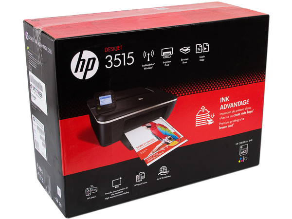 Multifuncional HP DeskJet Ink Advantage 3515, Impresora, Copiadora y Escáner, WiFi.
