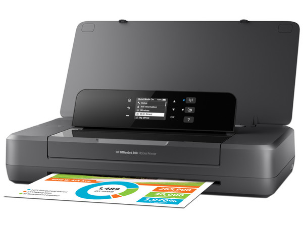 Impresora HP a Color de inyección de tinta HP OfficeJet 200, 1,200 x 1,200 dpi, USB 2.0, Wi-Fi.