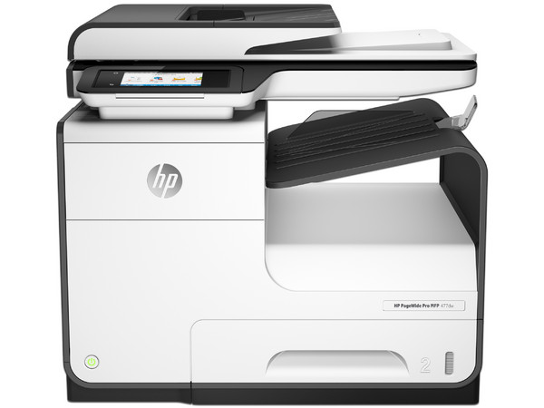 Multifuncional de inyección HP PageWide Pro 477DW, Impresora, Copiadora, Escáner y Fax, Ethernet, Wi-Fi, USB.
