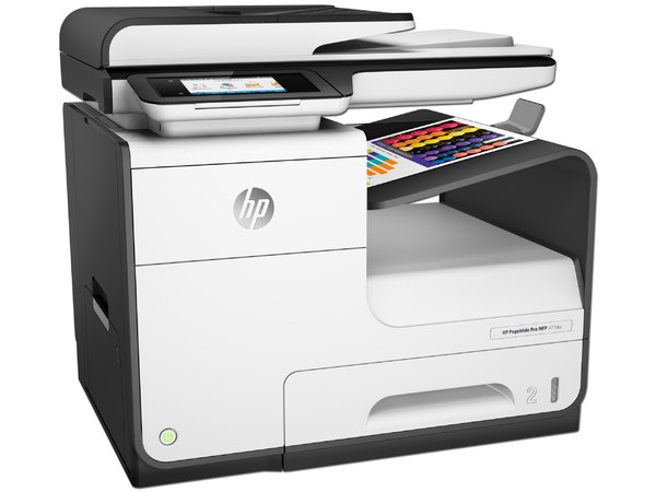 Multifuncional de inyección HP PageWide Pro 477DW, Impresora, Copiadora, Escáner y Fax, Ethernet, Wi-Fi, USB.