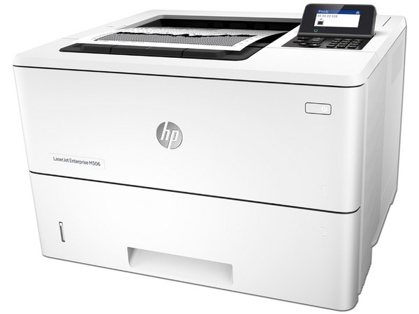 Impresora Láser HP LaserJet Enterprise M506dn, hasta 45 ppm, 1200 x 1200 dpi, Ethernet, USB.