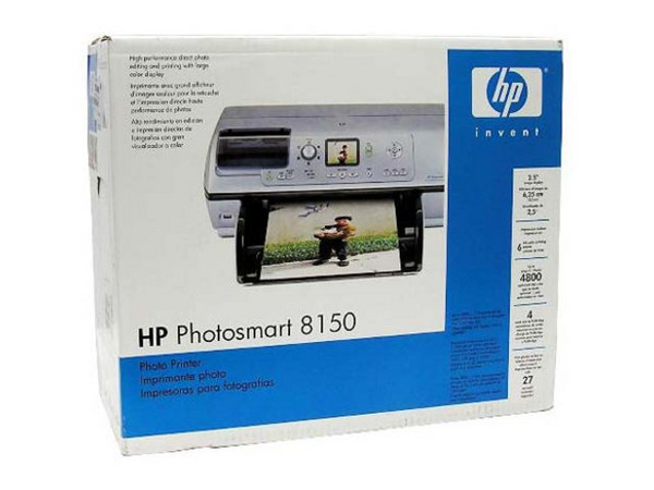Impresora fotográfica HP Photosmart 8150, resolución 4800 x 1200 dpi optimizados.