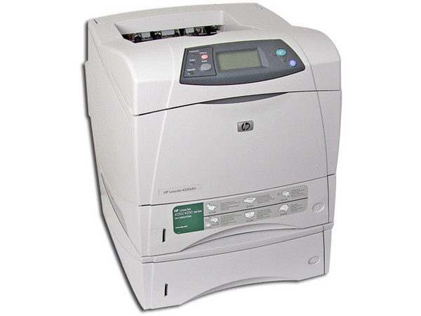 Impresora Láser HP LaserJet 4250DTN de 45 PPM, 80 MB, Interfase: Paralela, USB y RED 10/100.