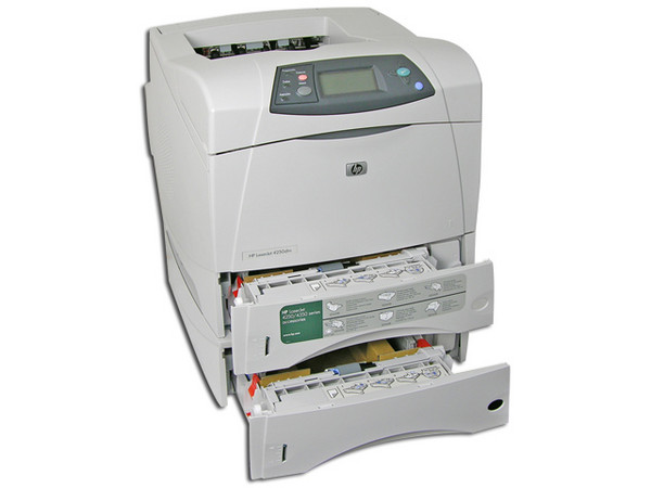 Impresora Láser HP LaserJet 4250DTN de 45 PPM, 80 MB, Interfase: Paralela, USB y RED 10/100.